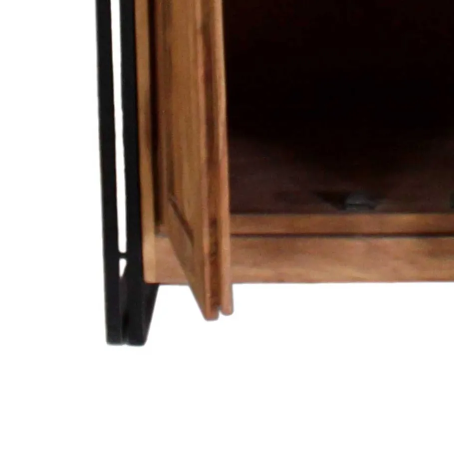 Best Wohnen Dielenkleiderschrank Mendoza aus Akazie Massivholz