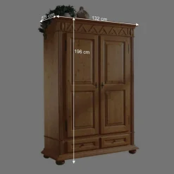 Discount Wohnen Dielenkleiderschrank Terezza aus Fichte massiv