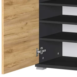 Discount Wohnen Dielenmöbel Set in Dekor Wildeiche - Orsecca (vierteilig)