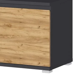 Discount Wohnen Dielenmöbel Set in Dekor Wildeiche - Orsecca (vierteilig)