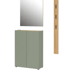 Outlet Wohnen Dielenmöbel Set zweifarbig - Bien (dreiteilig)