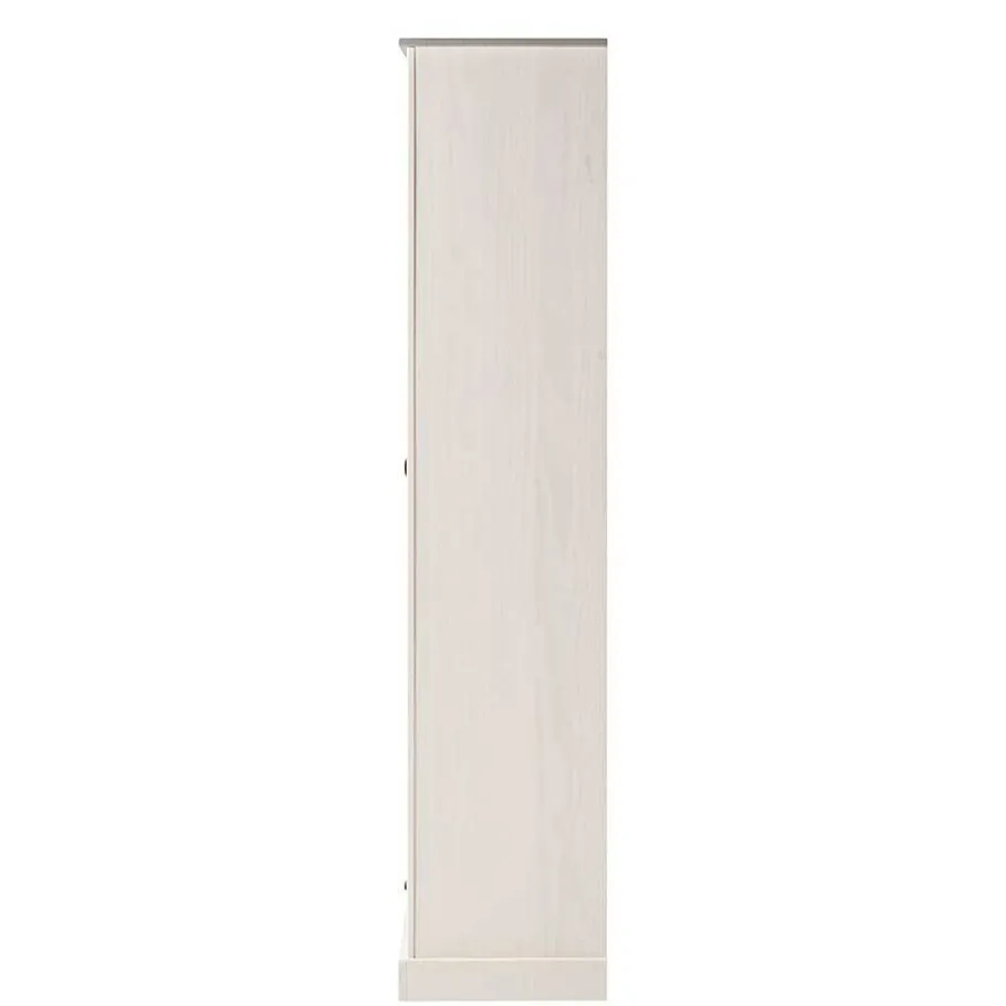 New Wohnen Dielenschrank in Weiß mit Grau - Lucasario