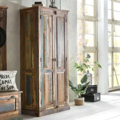 Outlet Wohnen Dielenschrank Jamaica im Shabby Chic Design