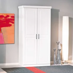 Sale Wohnen Dielenschrank Nabrosia in Weiß