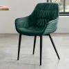 Wohnen Dining Chair mit Armlehnen in Dunkelgrün - Pilawan