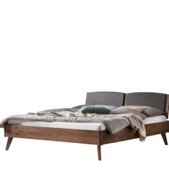 Best Wohnen Doppelbett Gestell aus Nussbaum geölt - Carloletta