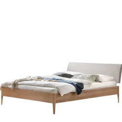 Best Wohnen Doppelbett in Eiche Hell und Grau - Tuva