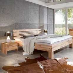 Discount Wohnen Doppelbett Kombi Zeremonia mit zwei Nachtkommoden (dreiteilig)