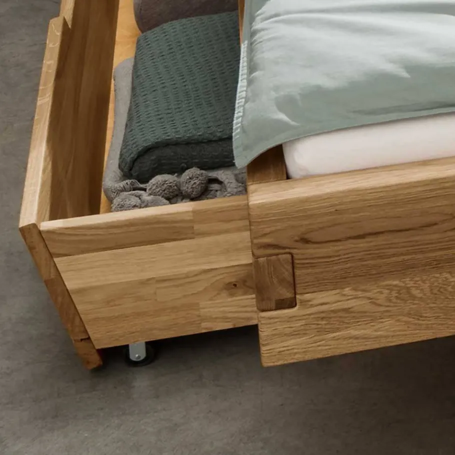 Sale Wohnen Doppelbett mit Nachtkonsolen Set - Aryvano (dreiteilig)