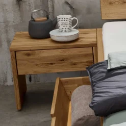 Sale Wohnen Doppelbett mit Nachtkonsolen Set - Aryvano (dreiteilig)