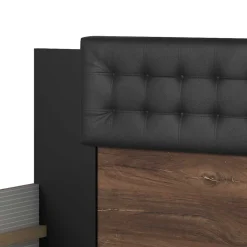 Discount Wohnen Doppelbett ohne Bodenfreiheit mit Kopfteil - Prabhaa
