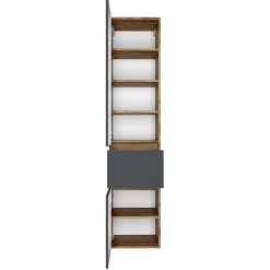 New Wohnen Doppelter Waschtisch mit Spiegelschrank - Athrin (dreiteilig)