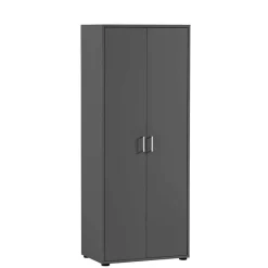 Clearance Wohnen Doppeltür-Aktenschrank in Anthrazit - Brasova