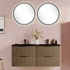 Sale Wohnen Doppel-Waschplatz mit Lichtspiegeln Set - Ucaida (dreiteilig)