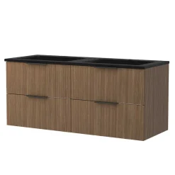 Sale Wohnen Doppel-Waschplatz mit Lichtspiegeln Set - Ucaida (dreiteilig)