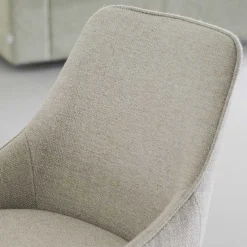 Outlet Wohnen Drehbare Barstühle in Beige - Taja (2er Set)