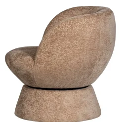 Best Wohnen Drehbarer Sessel mit Chenille Bezug in Beige - Lescalier