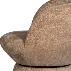 Best Wohnen Drehbarer Sessel mit Chenille Bezug in Beige - Lescalier