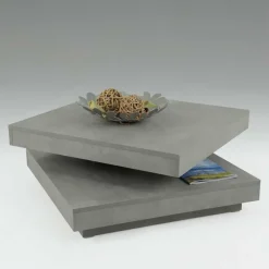 Wohnen Drehbarer Sofatisch in Beton Optik - California