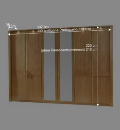 Clearance Wohnen Drehtürenschrank Bordeaux aus Erle