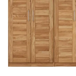 Discount Wohnen Drehtürenschrank Cranos aus Wildeiche Massivholz