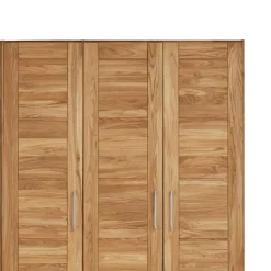 Discount Wohnen Drehtürenschrank Cranos aus Wildeiche Massivholz