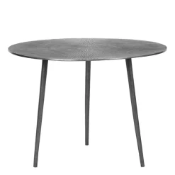 Wohnen Drei Beistelltische in Grau Antik Finish - Leak (dreiteilig)