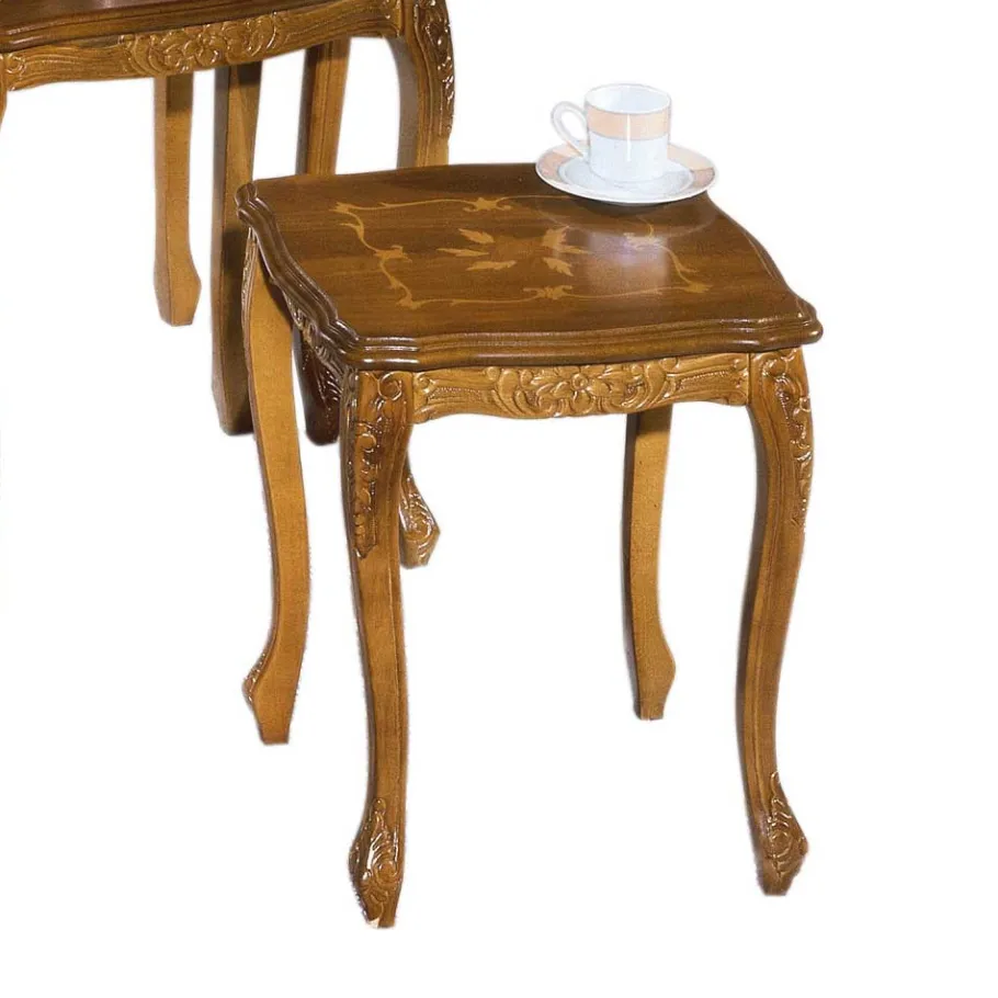 Online Wohnen Drei Beistelltische mit Intarsien Magari italienisches Design (dreiteilig)