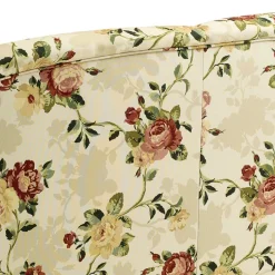 New Wohnen Dreisitzer Couch mit Rosen Stoffbezug - Bracas