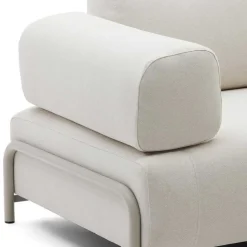 Discount Wohnen Dreisitzer Sofa aus Chenille in Beige - Turena