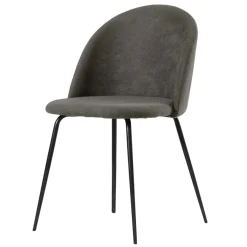 Wohnen Dunkelgraue Stühle modern - Janita (2er Set)