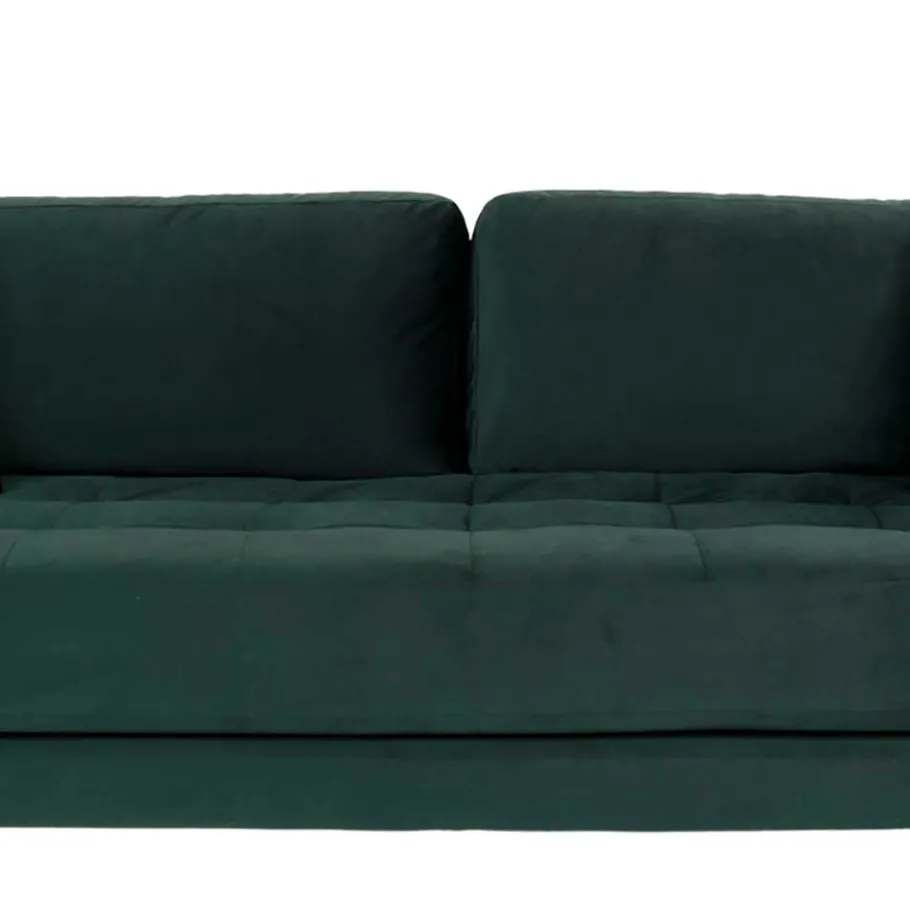 Sale Wohnen Dunkelgrünes Samtsofa mit zwei Kissen - Tangona