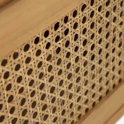 Sale Wohnen Echtholz Waschtisch aus Teak mit Wiener Geflecht - Tiranny