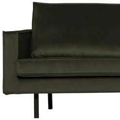 Wohnen Eckcouch in Dunkelgrün Velvet - Mapel