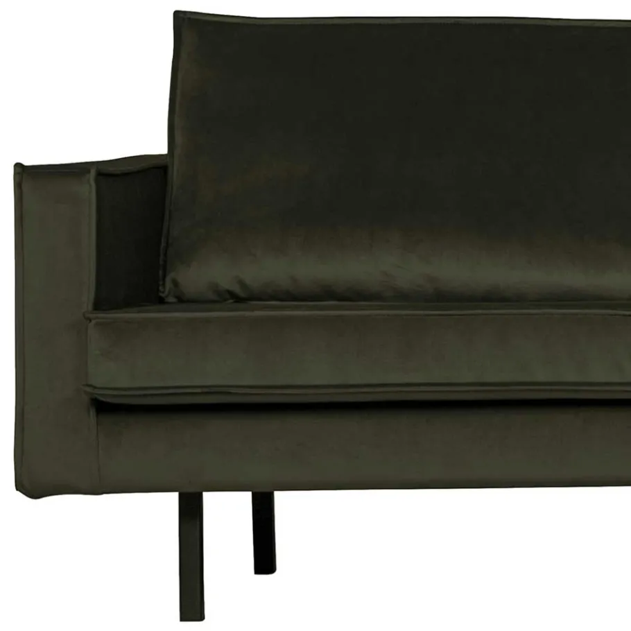 Wohnen Eckcouch in Dunkelgrün Velvet - Mapel