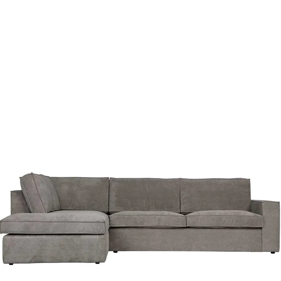 Best Wohnen Ecksofa Hope aus Cord-Webstoff und Massivholz