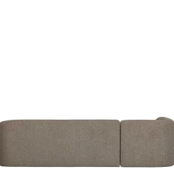 Wohnen Ecksofa in Hellbraun Chenille Bezug - Acira