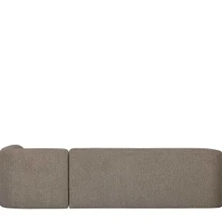 Wohnen Ecksofa in Hellbraun Chenille Bezug - Acira