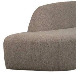 Wohnen Ecksofa in Hellbraun Chenille Bezug - Acira