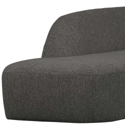 Discount Wohnen Ecksofa in Schwarzgrau Chenille - Barat