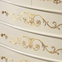 Discount Wohnen Edle Barock-Kommode miz 87 cm Breite - Iviada