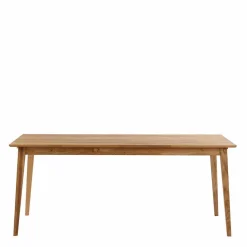 Outlet Wohnen Eiche Esstisch & Stühle Grau - Number (siebenteilig)