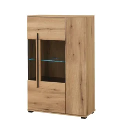 Outlet Wohnen Eicheoptik Wohnzimmermöbel Set - Brocus (vierteilig)