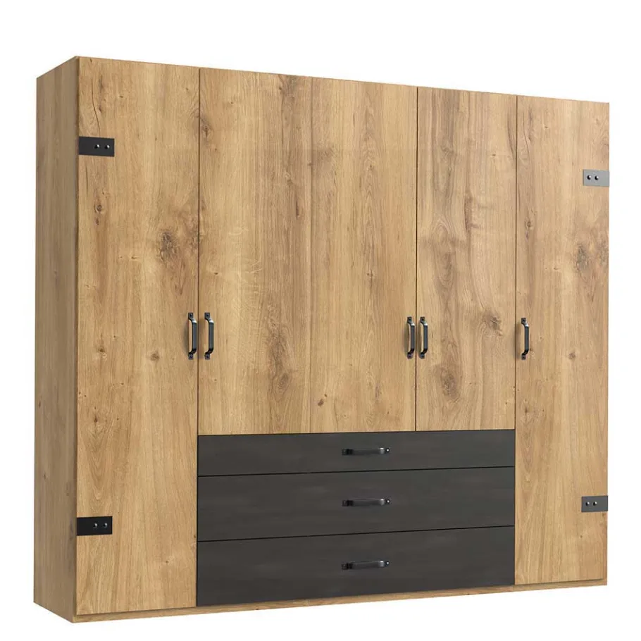 New Wohnen Einrichtung fürs Schlafzimmer Industrial - Bram (fünfteilig)