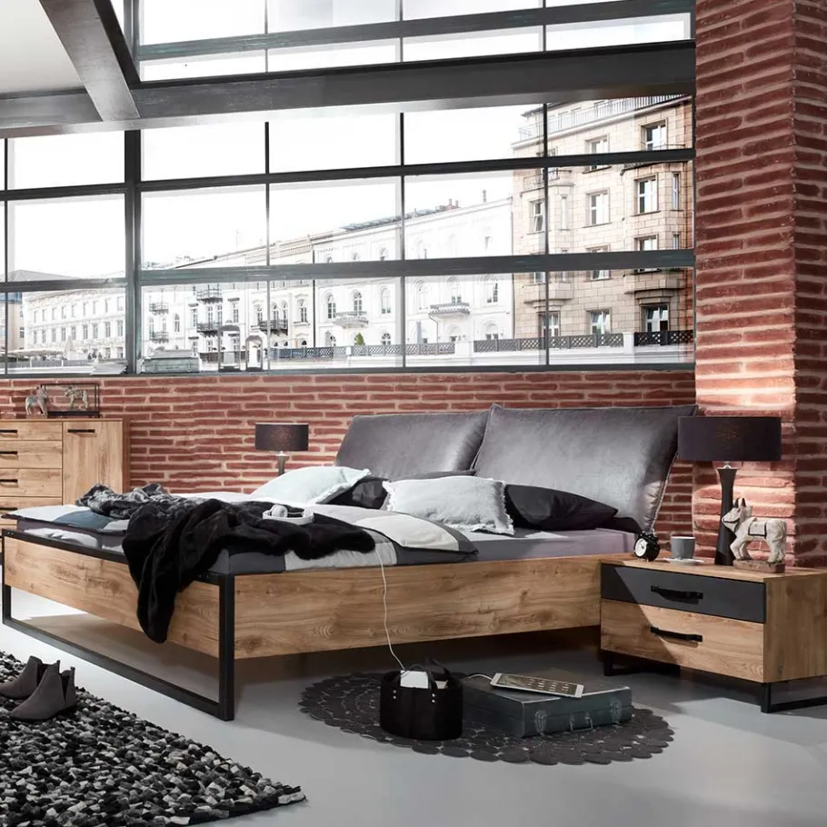 New Wohnen Einrichtung fürs Schlafzimmer Industrial - Bram (fünfteilig)