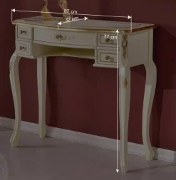 Best Wohnen Eleganter Barock Konsoltisch mit fünf Schubladen - Iviada