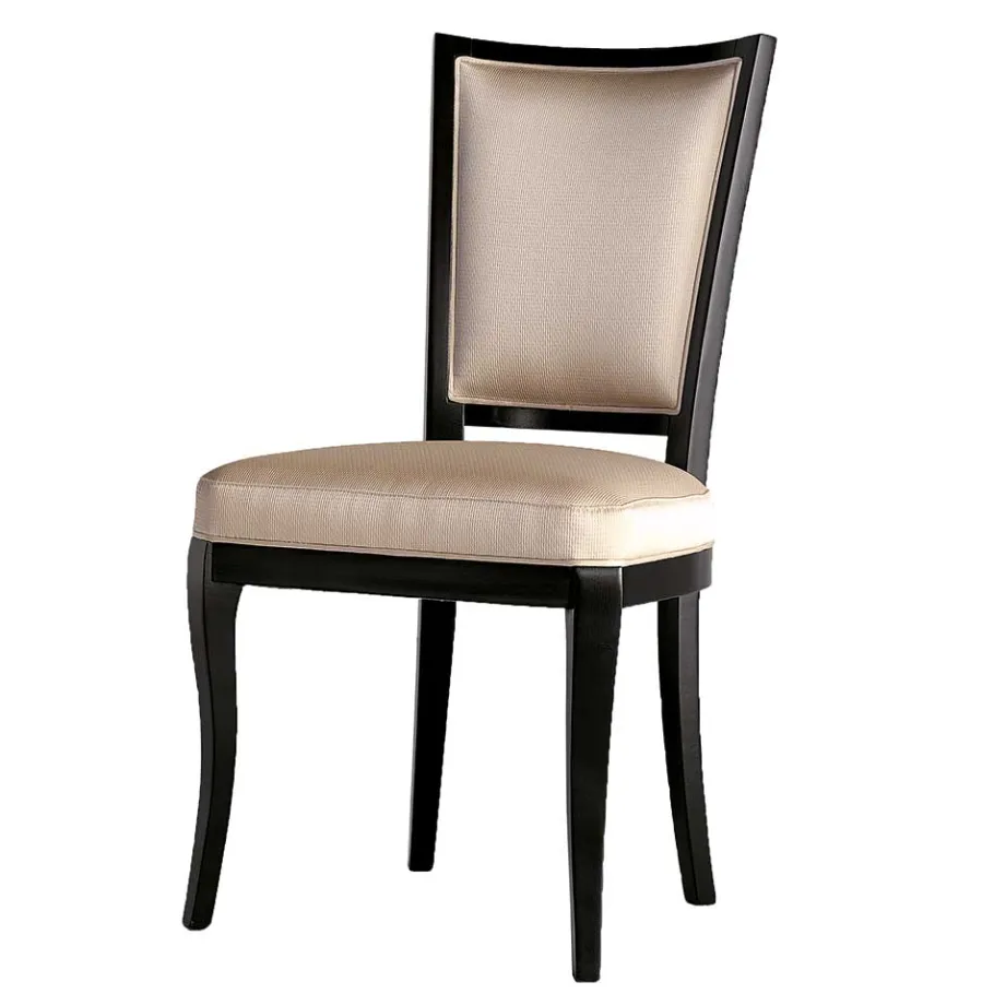 Sale Wohnen Eleganter Polsterstuhl in Beige Webstoff - Ladino