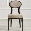 Best Wohnen Eleganter Polsterstuhl mit ovaler Medaillon Lehne - Celorma
