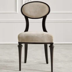 Best Wohnen Eleganter Polsterstuhl mit ovaler Medaillon Lehne - Celorma