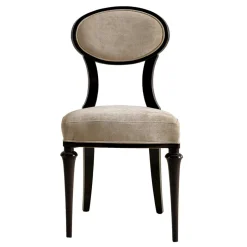 Best Wohnen Eleganter Polsterstuhl mit ovaler Medaillon Lehne - Celorma